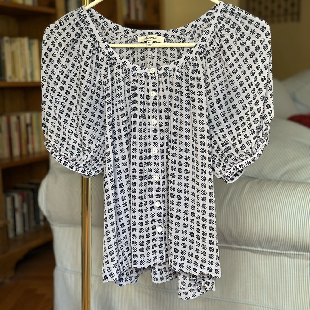 MADEWELL puff-sleeve top
